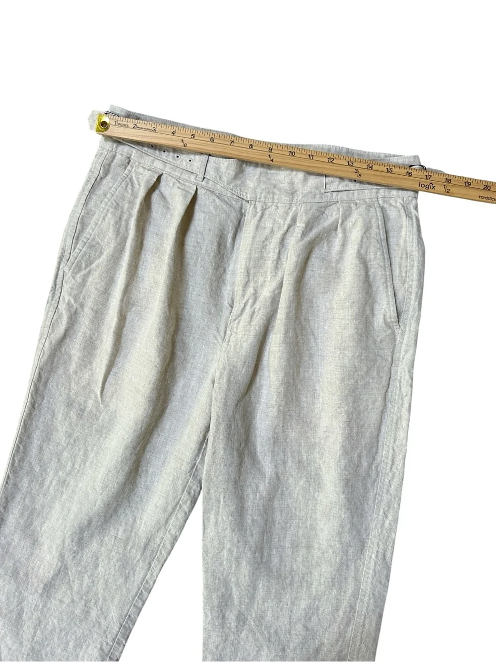 Todd Snyder Linen Gurkha Trouser in Light Khaki, 34 x 32